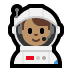 👨🏽‍🚀 man astronaut: medium skin tone display on Windows